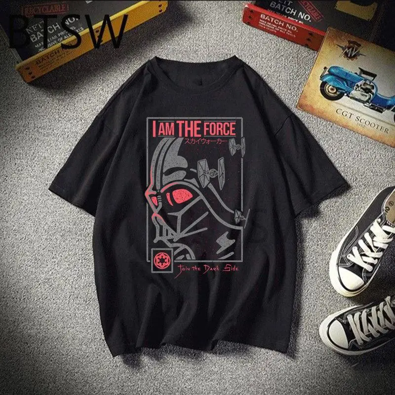 Star Wars Millennium Falcon Graphic T Shirt Black Cotton Crew Neck Short Sleeve Tee Men Sci-Fi Streetwear Vintage T Shirt view 3