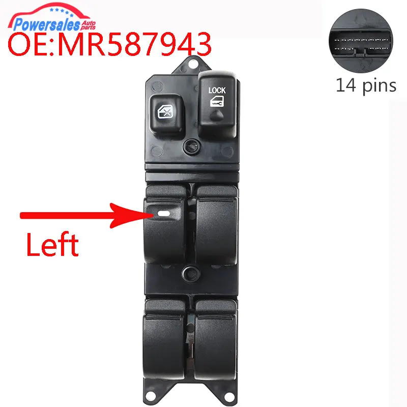 New Front Left Power Window Switch For Mitsubishi Galant Endeavor Lancer Montero MR587943 WSMT010