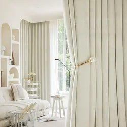 French Cotton and Linen Curtains with Light Blocking Cream Color Sunshade Thermal Insulation and Advanced Sun Protection Curtain