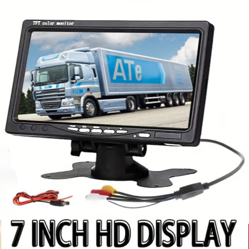 Parking 17.78cm Desktop Monitor for Universal Car Drive Safety (Camera Not In) Color TFT Display Screen for Car SUV Van Truck