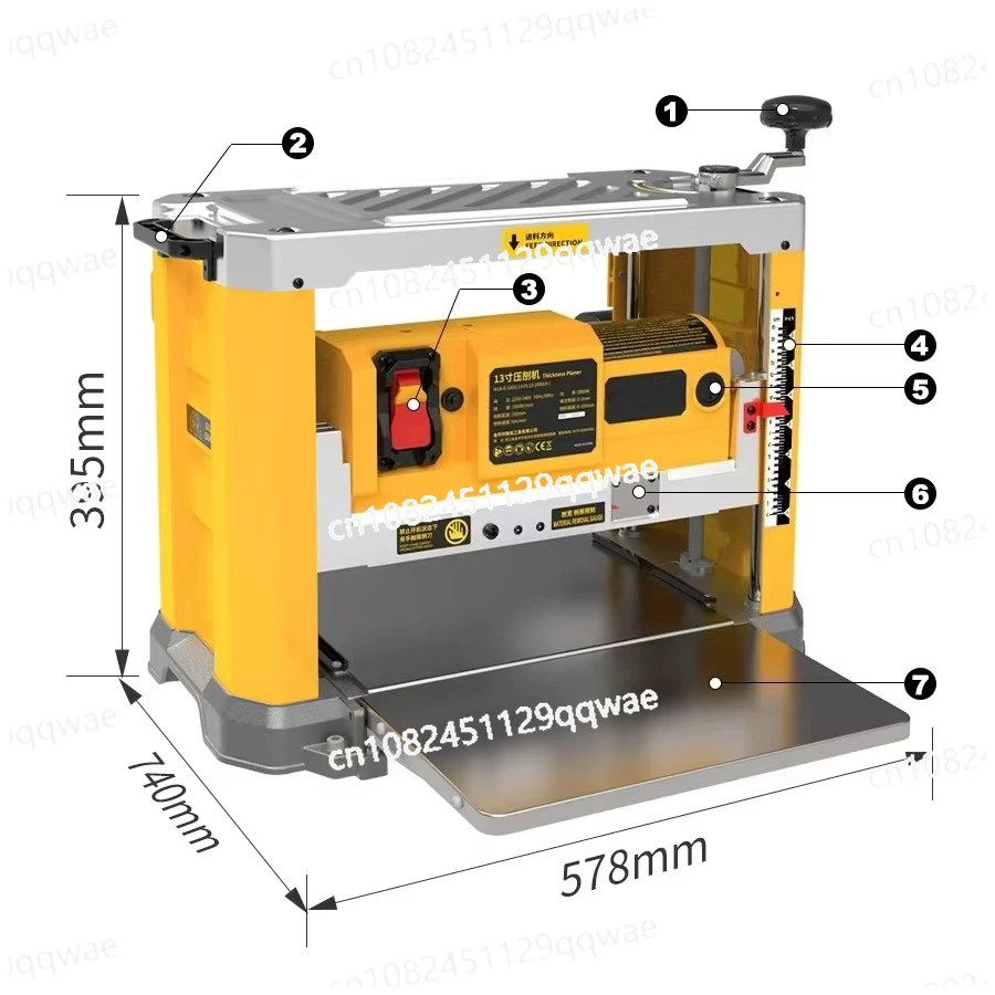 220 volts 2000 watts electric wood thickness planer 330 mm planer width 13 inches thickness planer professional