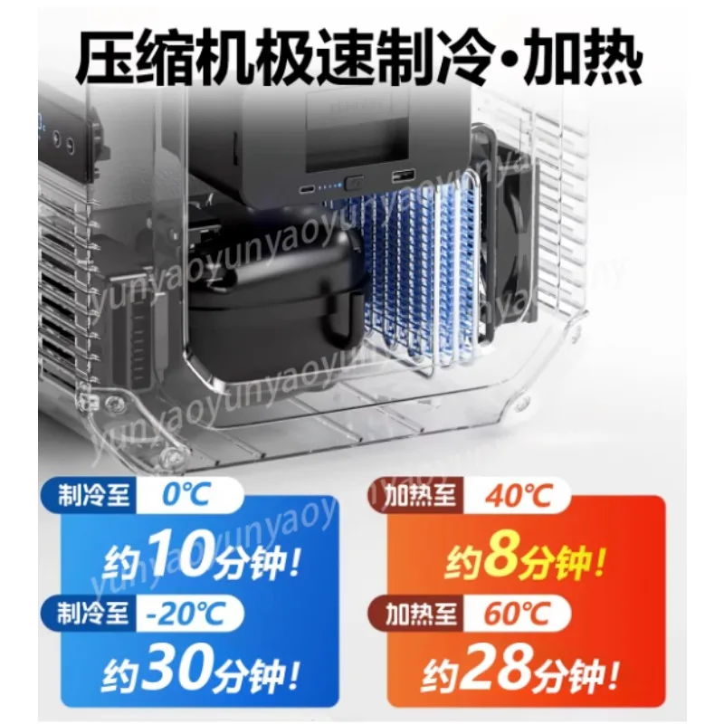 Compressor Car Refrigerator Cooling Heating Dual Use Freezer Outdoor Camping RV Travel Portable Food Storage Cooler Warmer