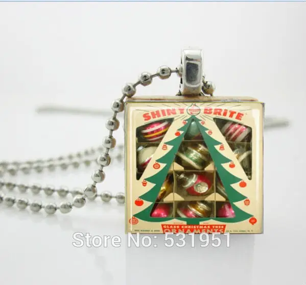 Wholesale Scrabble Jewelry  Christmas Jewelry, Shiny Brite Vintage Ornaments, Retro Christmas Scrabble Tile Pendant Necklace