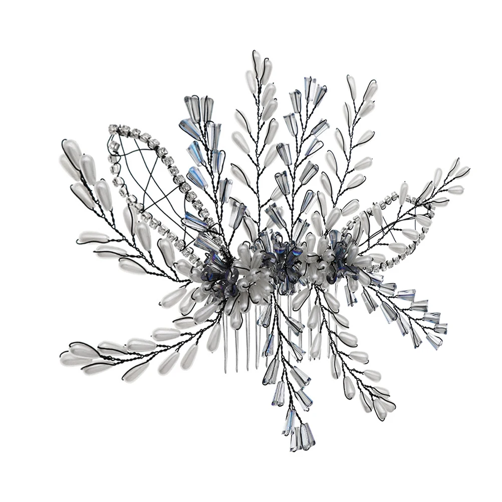 

Styling Side Comb For Women Elegant Decorative Metal Bridal Piece Lightweight Comfortable Wedding Prom Party Updos Hair