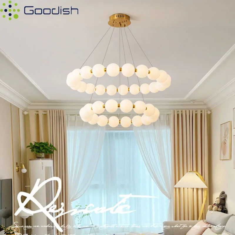 Modern Simplicity Cute Magic Bean Bubble Ball LED Pendant Lights Art Creative Lamps for Living Room Home Decoration Chandeliers