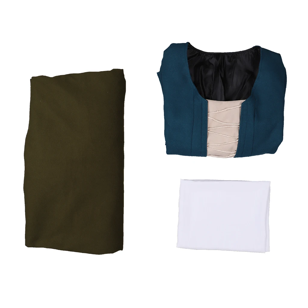 Outlander Claire Randall Cosplay Costume femmes ecosse Highland haut bleu robe Costume