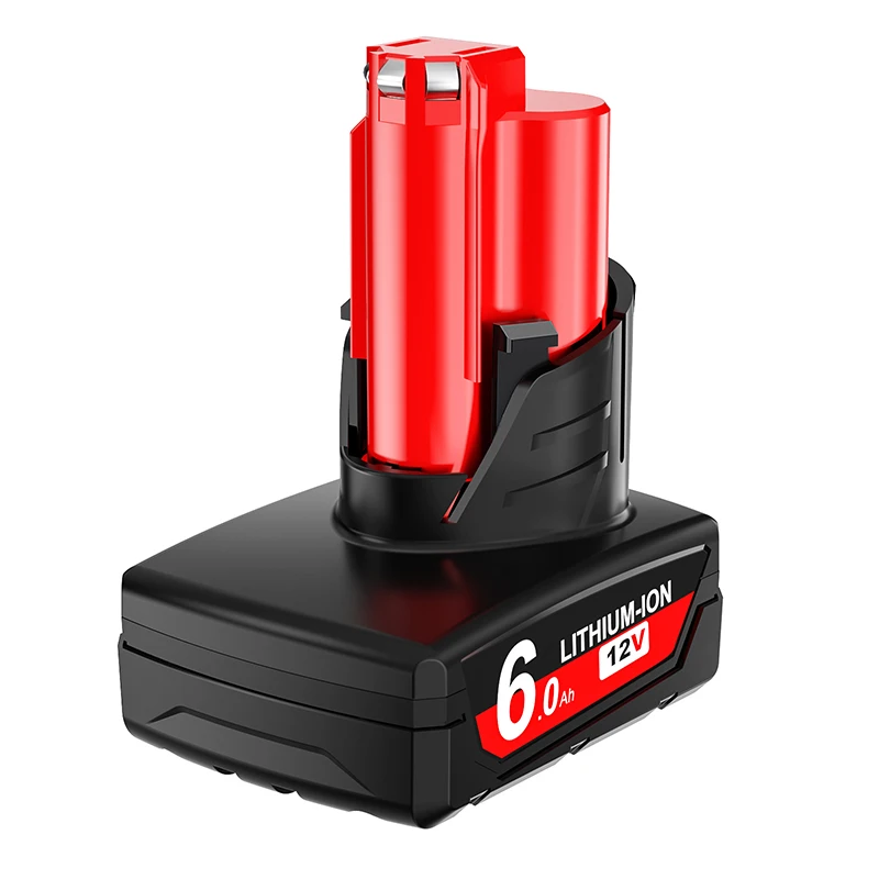 12V 3.0Ah/6.0Ah Rechargeable Battery For Milwaukee M12 XC Cordless Tools 48-11-2402 48-11-2411 48-11-2401 48-11-2412 MIL-12A-LI