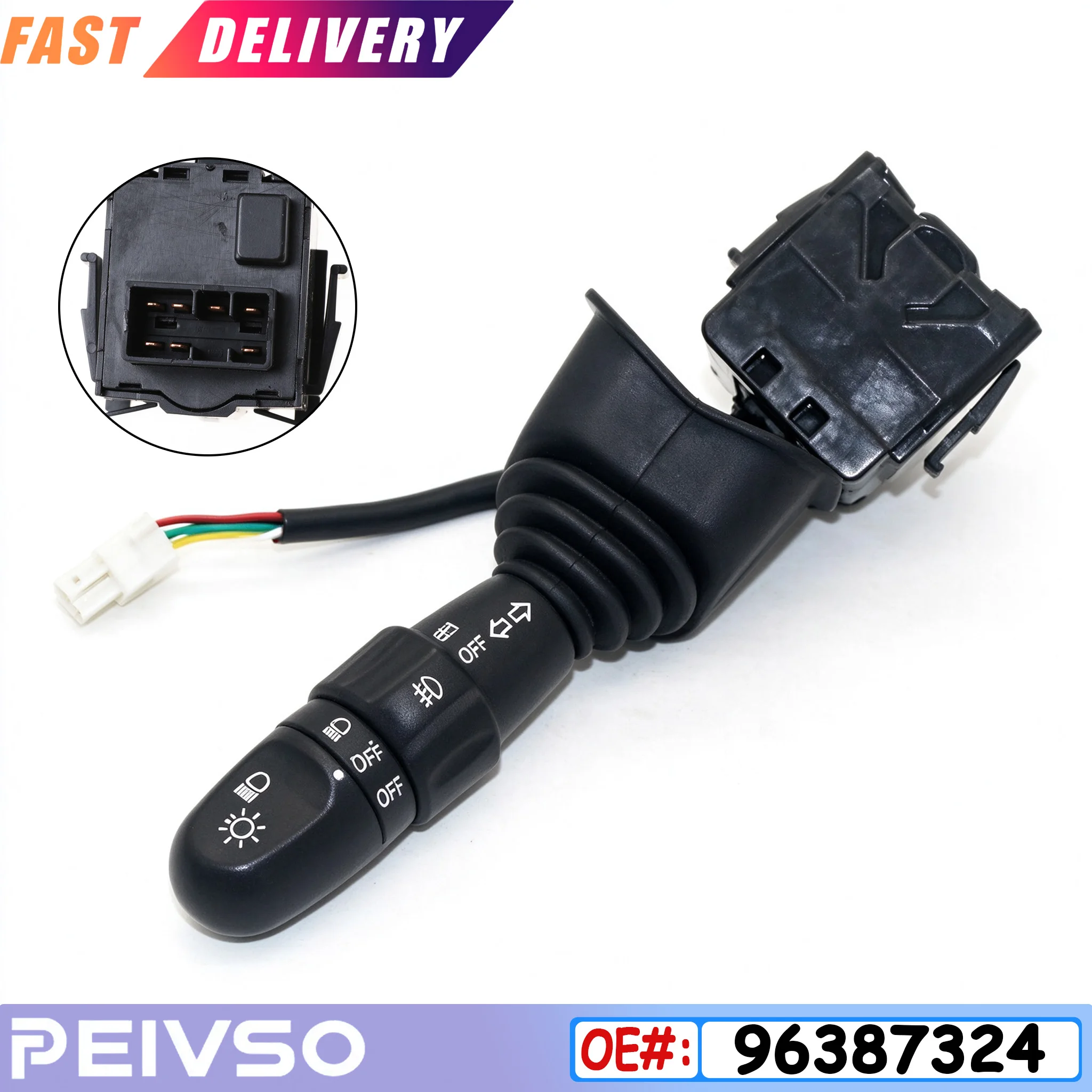 96387324 Turn Signal Light Switch For DAEWOO LACETTI CHEVROLET NUBIRA Turn Signal Switch with Headlight Switch and Fog Lamp New