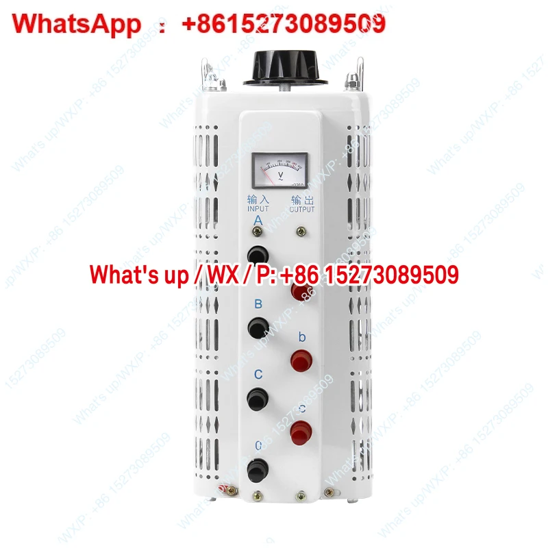 Three phase voltage regulator, two-phase 220380v AC all copper 0-430/500v1 contact transformer