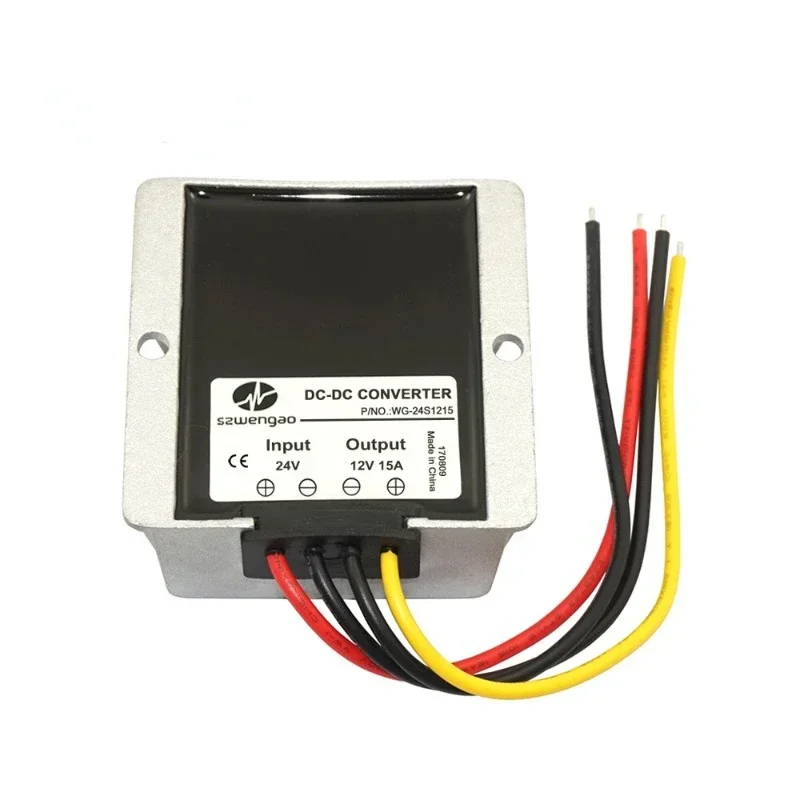 Vehicle mounted switch power supply 24V reduced 12V DC-DC waterproof power supply 15A LED reduced voltage power supply