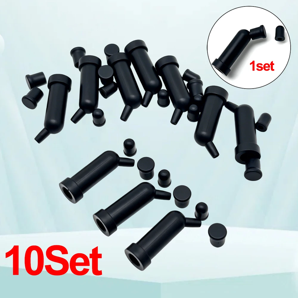 

10pcs /Set Dental Applicator Tips Composite Gun Dispenser Applicator Tips Resin Tubes Capsules Compules Syringe Tips Tubes