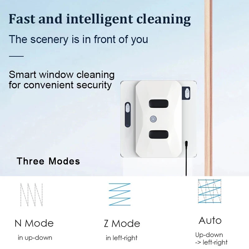 W-S3S electric window cleaner Remote Control Smart Automatic Bilateral Water Spray Square clean glass Robot Home office use