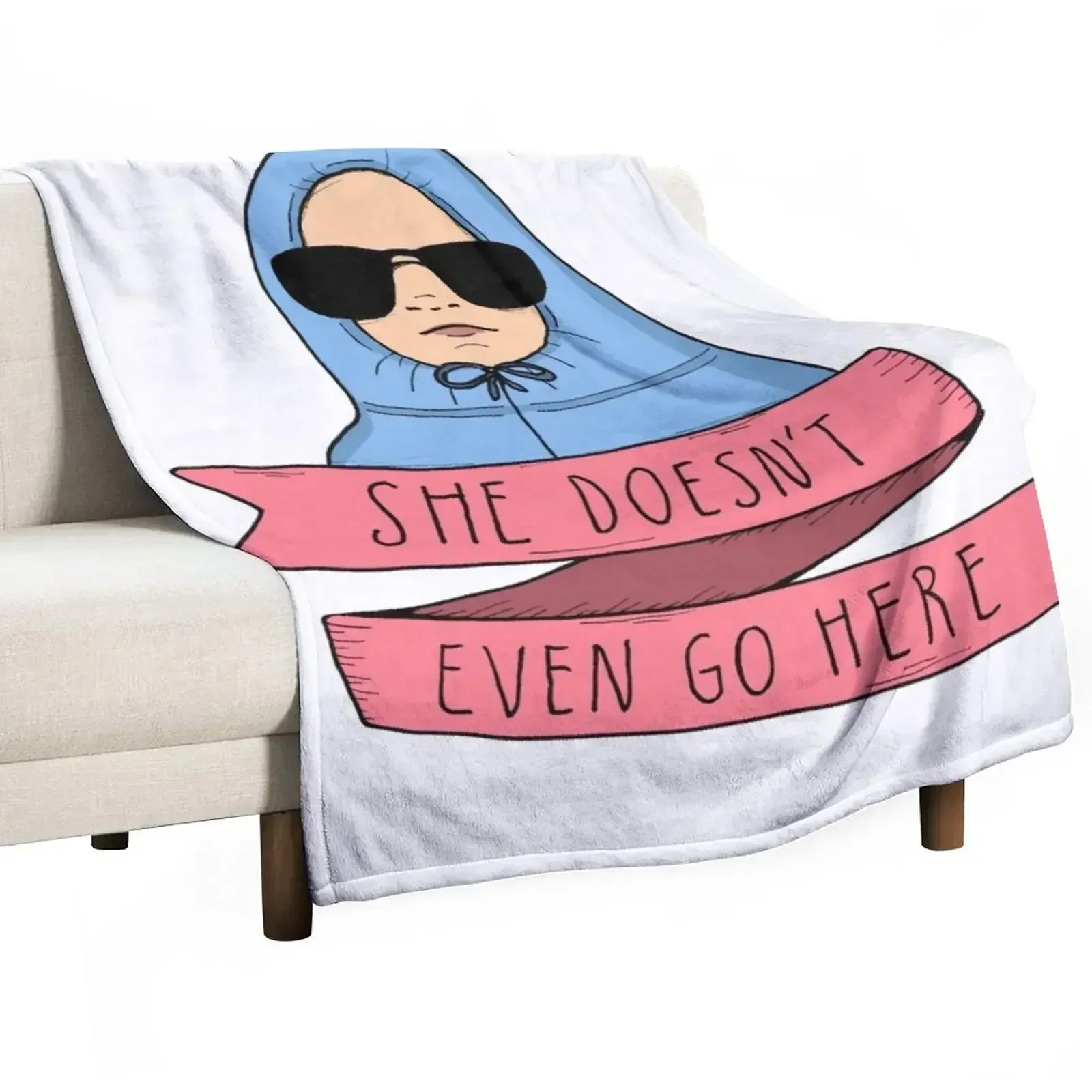 

Mean Girls - She doesn't even go here Throw Blanket anime Decorative Sofa Soft Plaid Hairys Blankets