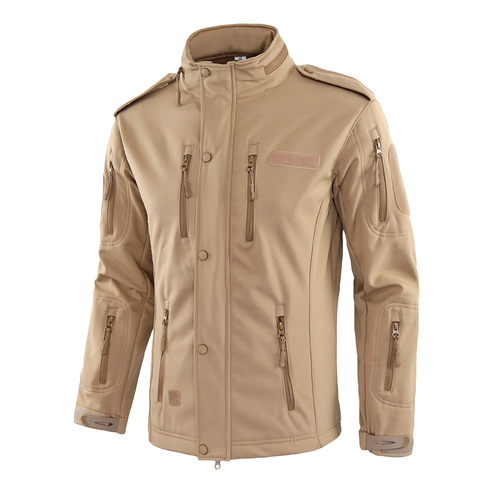 Chaqueta táctica para hombre, ropa de trabajo al aire libre, chaqueta deportiva informal holgada con múltiples bolsillos, abrigo impermeable a prueba de viento, prendas de vestir cálidas para senderismo
