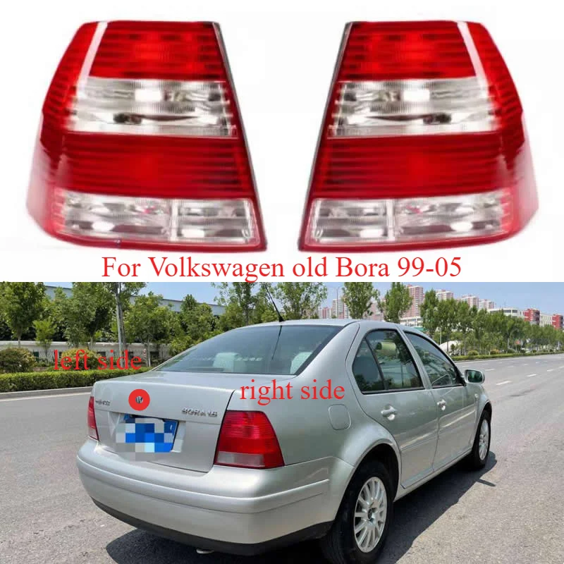 For Volkswagen old Bora rear taillight 1999-2005 Modified smoked crystal white rear light North American style rear tail light