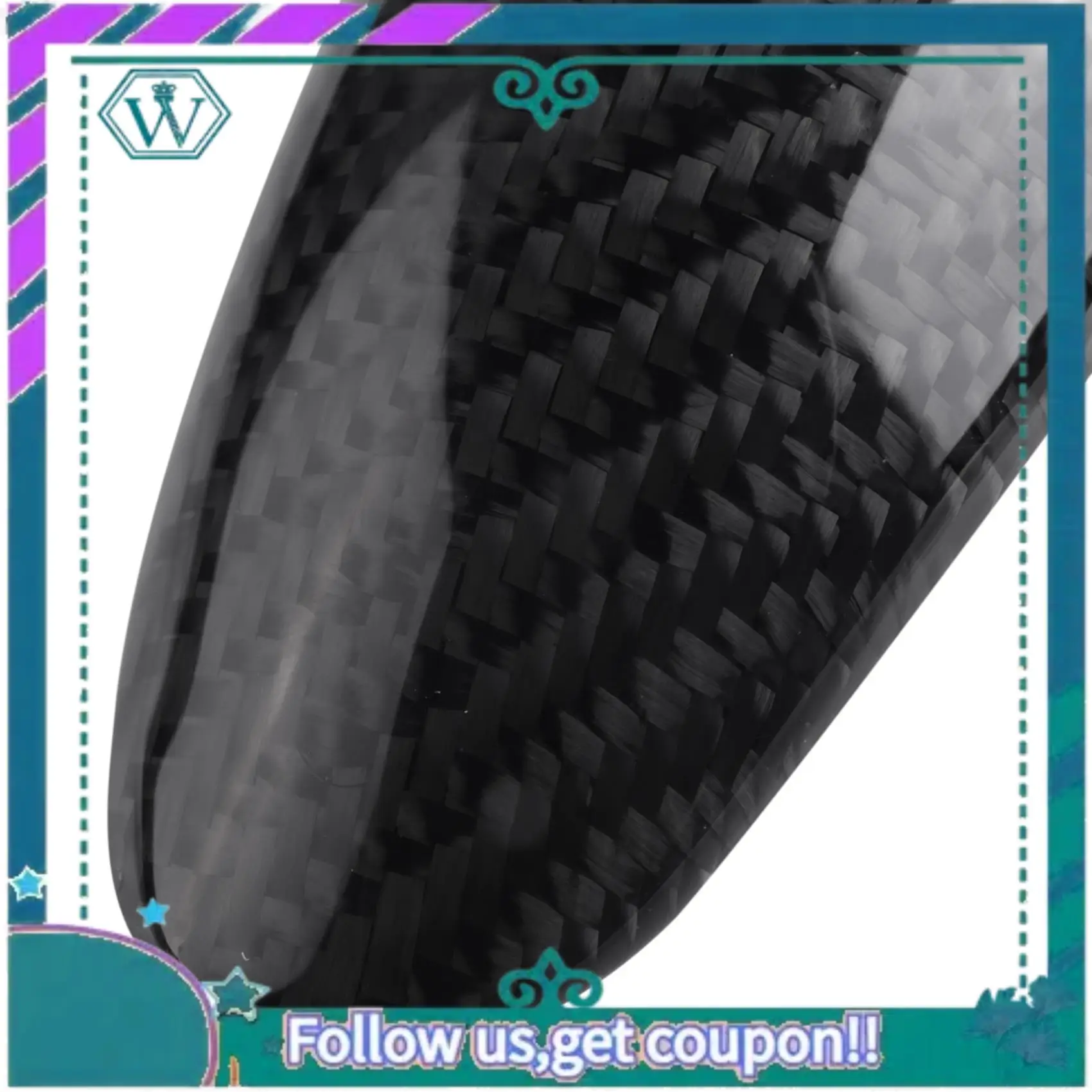 

AA92-Real Carbon Fiber Gear Shift Knob Cover Replacement For BMW M2 M3 M5 M6 F87 F80 F82 F83 F10 F12 F13 F06