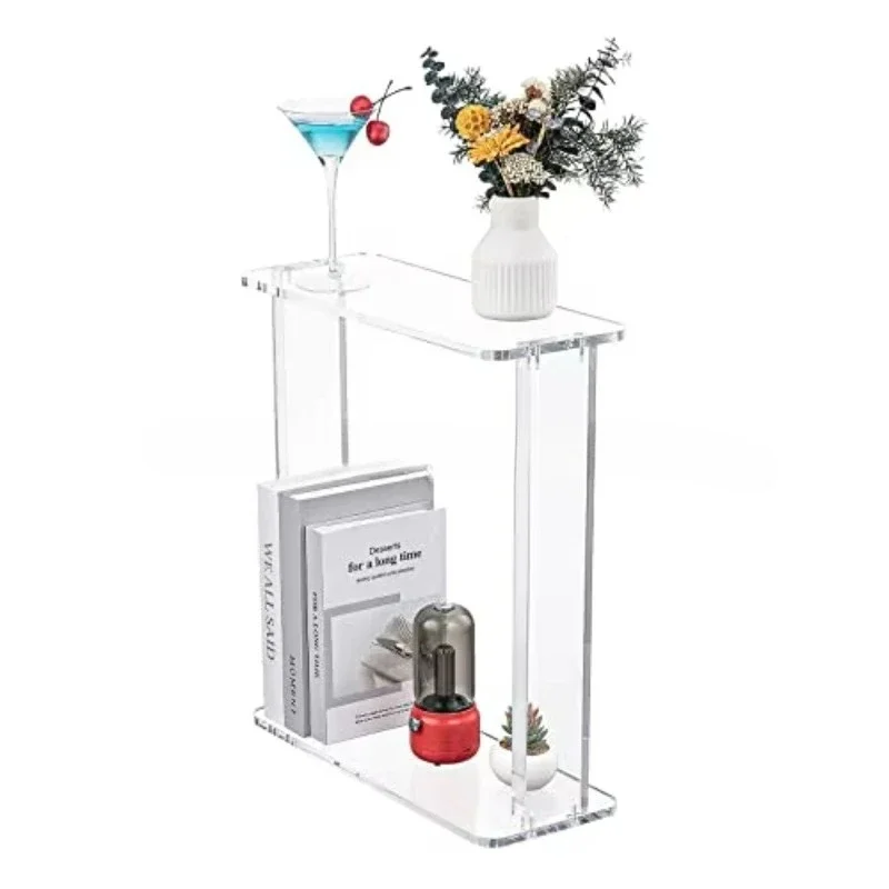 High transparency acrylic side table/stool Multi-purpose as laptop computer table Coffee table