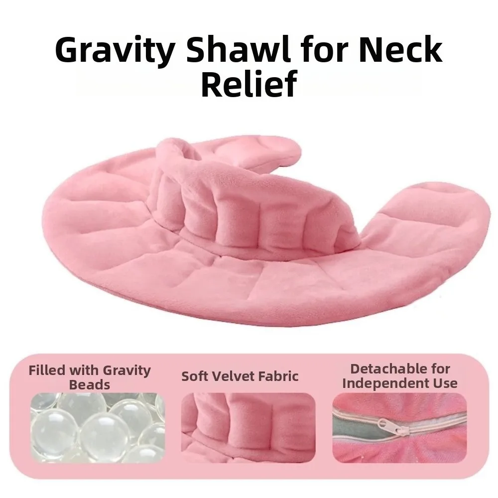Soft Gravity Neck Wrap Relaxation Detachable Neck Protection Pack Bead Filled High Collar Weighted Shoulder Pad Home Use