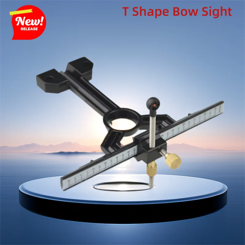 Archery Recurve Bow  T Shape Bow Sight Up Down Left Right Adjustable Target Sight Tools Hunting Bow Accessories
