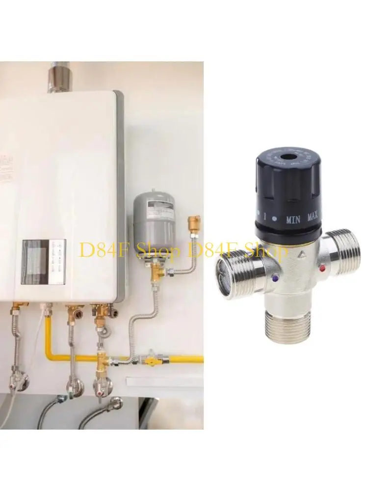 D84F 3/4 Inch Water Mixing for Valve Solar Energy Brass Thermostatic Water Mixing for