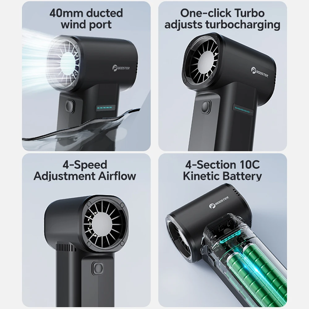 Persluchtstofdoek 80000 RPM 500 g Max. winddruk Draadloze oplaadbare elektrische luchtstofdoek, ingeblikte luchtstofdoek voor computers