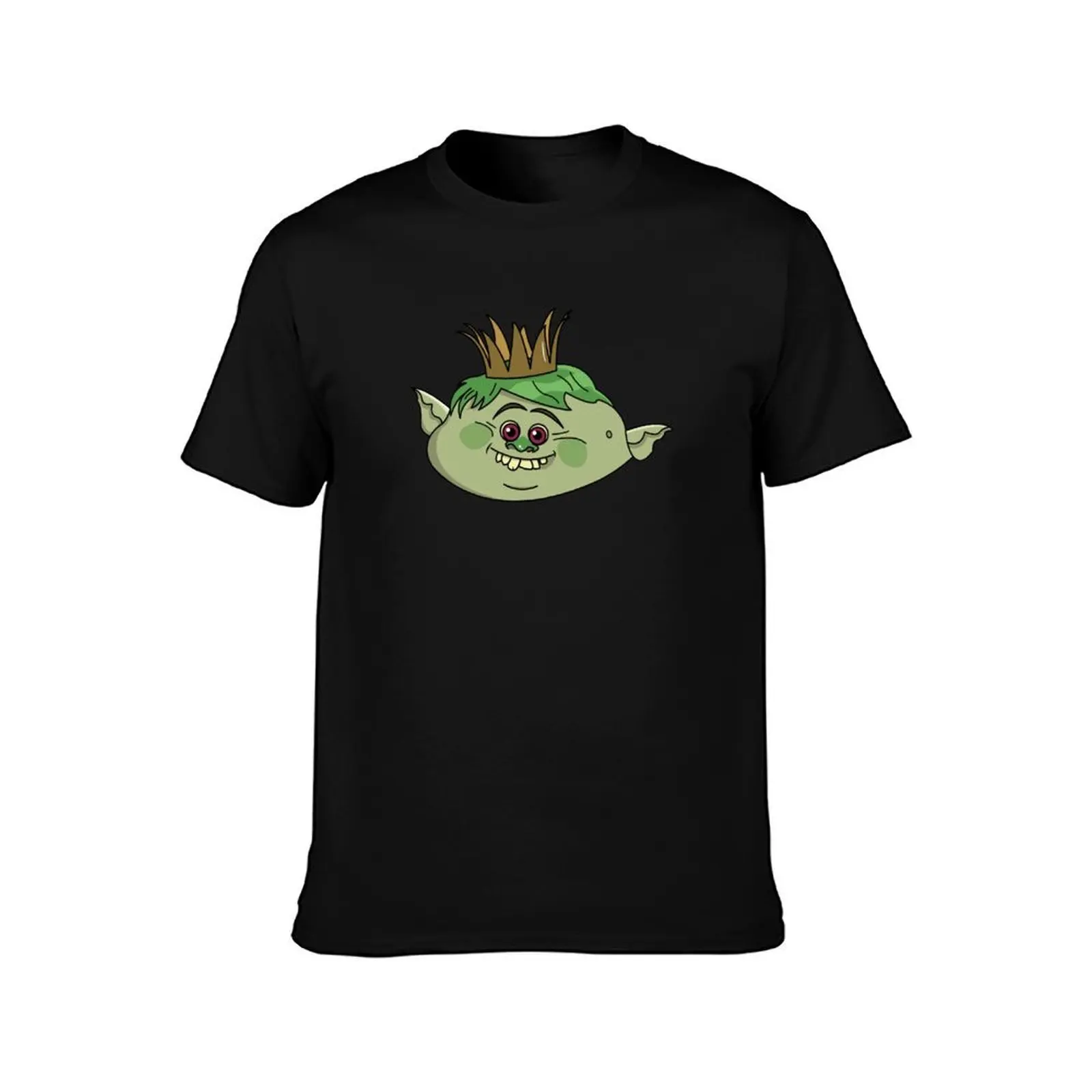 King Gristle Jr. - Trolls T-Shirt, Summer Casual Cotton Tee, Oversized Streetwear Tops, Vintage Graphic Print, Unisex Men Women