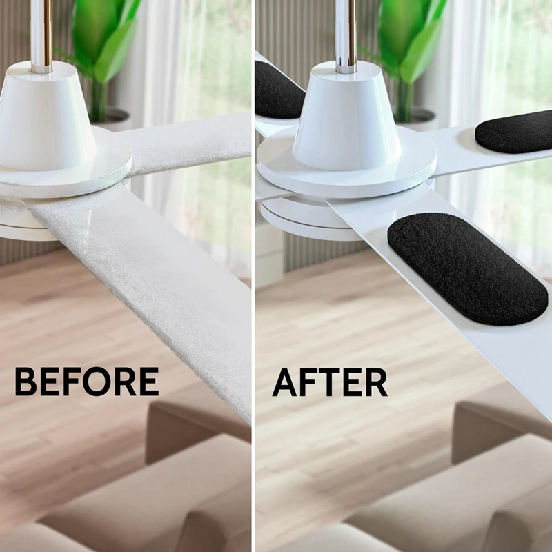 Ceiling Fan Filters For Blades 6-Pack Set Air Filters With Activated Charcoal Odor Eliminator & Air Purifiers Easy Install