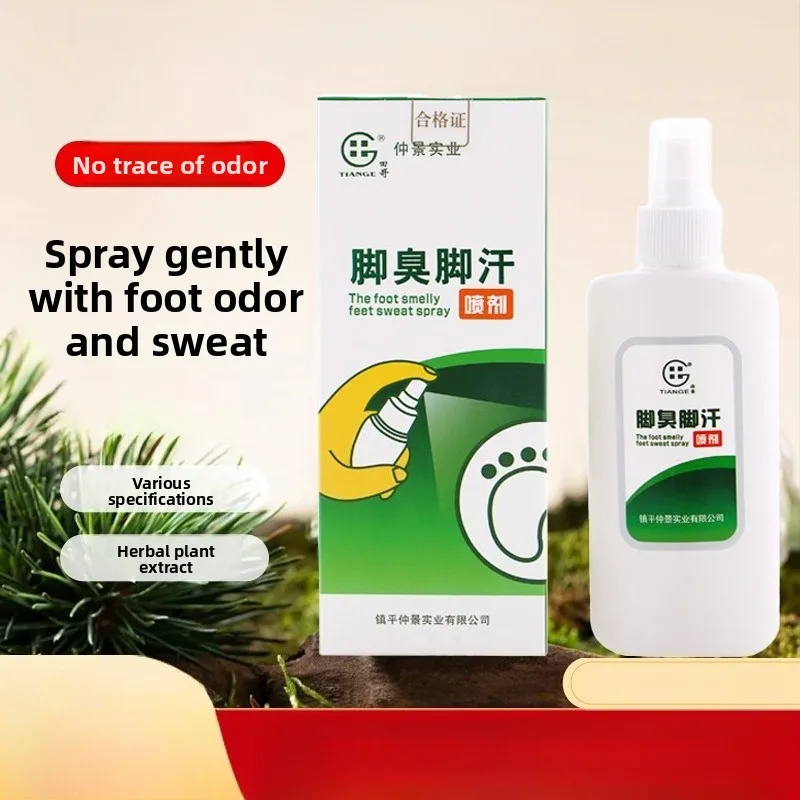 

Foot Odor & Sweat Spray - Antiperspirant Mist for Stinky Smelly Feet & Hands, Quick-Dry Deodorizing Care Liquid