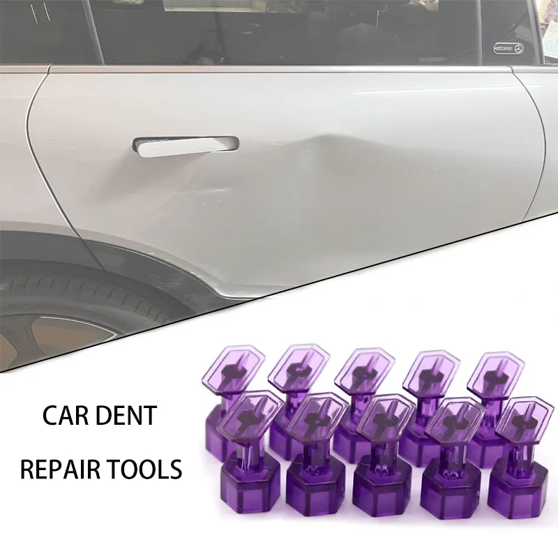 

10Pcs Car Dent Repair Tool Dent Removal Tools Dent Puller Auto Paintless Dent Repair Glue Tabs Auto Maintenance Tools