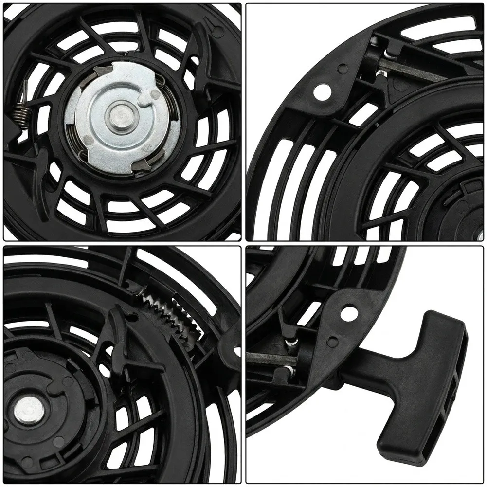 Manual Start Mechanism Recoil Pull Starter Reinforced Plastic Housing Direct Replacement Part Recoil Starter As Shown