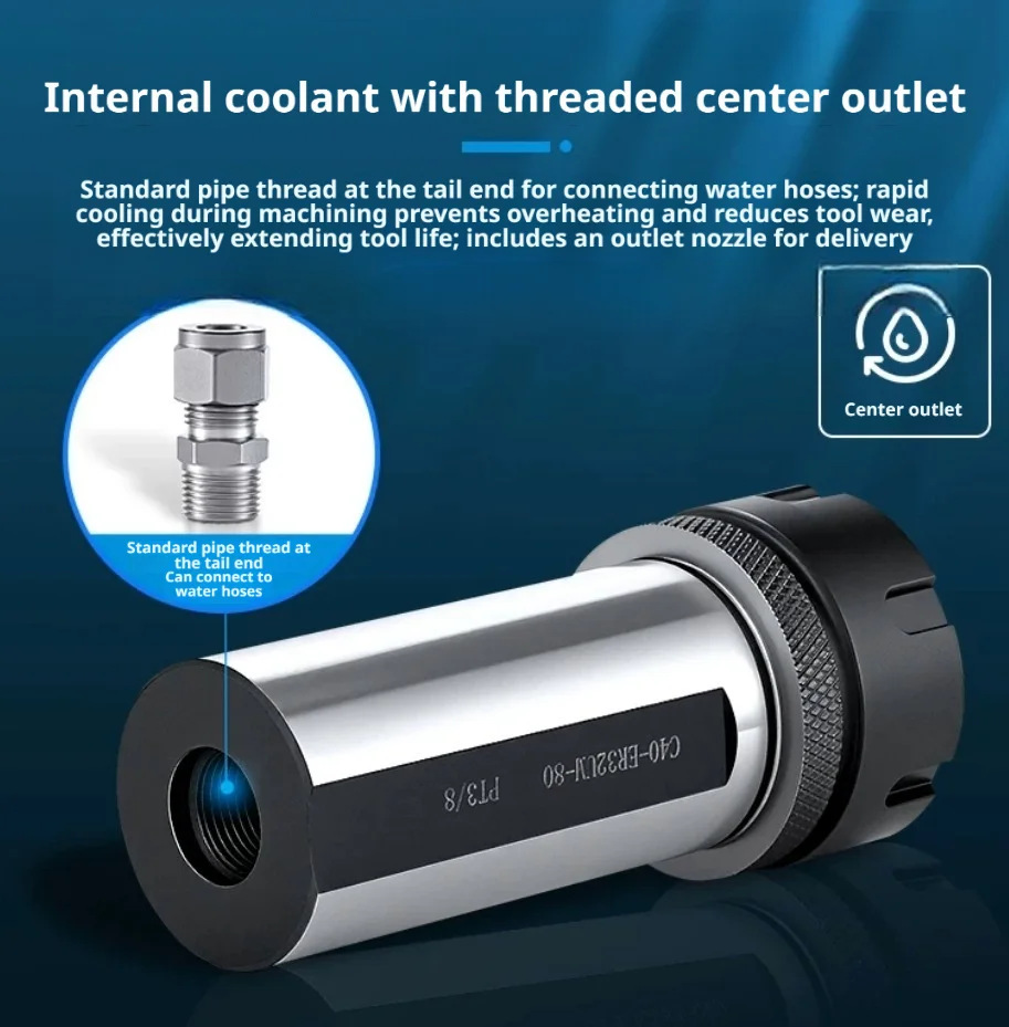 Lathe Extension Rod SL20 SL25 SL32 SL40 ER16 ER20 ER25 ER32UM G1/4 CNC Tool Holder High-precision Anti-shock Tool Drive Bar