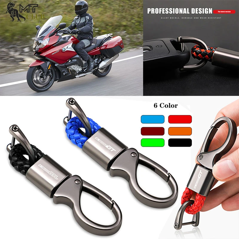 For BMW K1600GT K1600GTL k1600 gt gtl 2012-2022 2021 2020 New Quality Motorcycle Accessories Braided Rope Keyring Metal Keychain