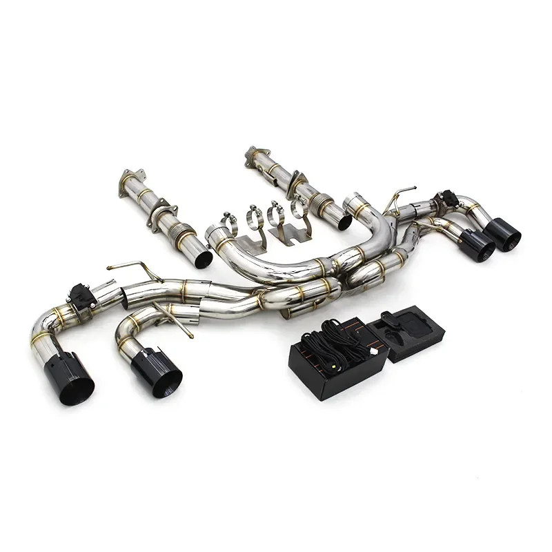 

Racing Car Exhaust System for Chevrolet CORVETTE C8 Stingray Z51 2019-2025 Stainless Steel Exhaust Pipe Muffler Black Tips