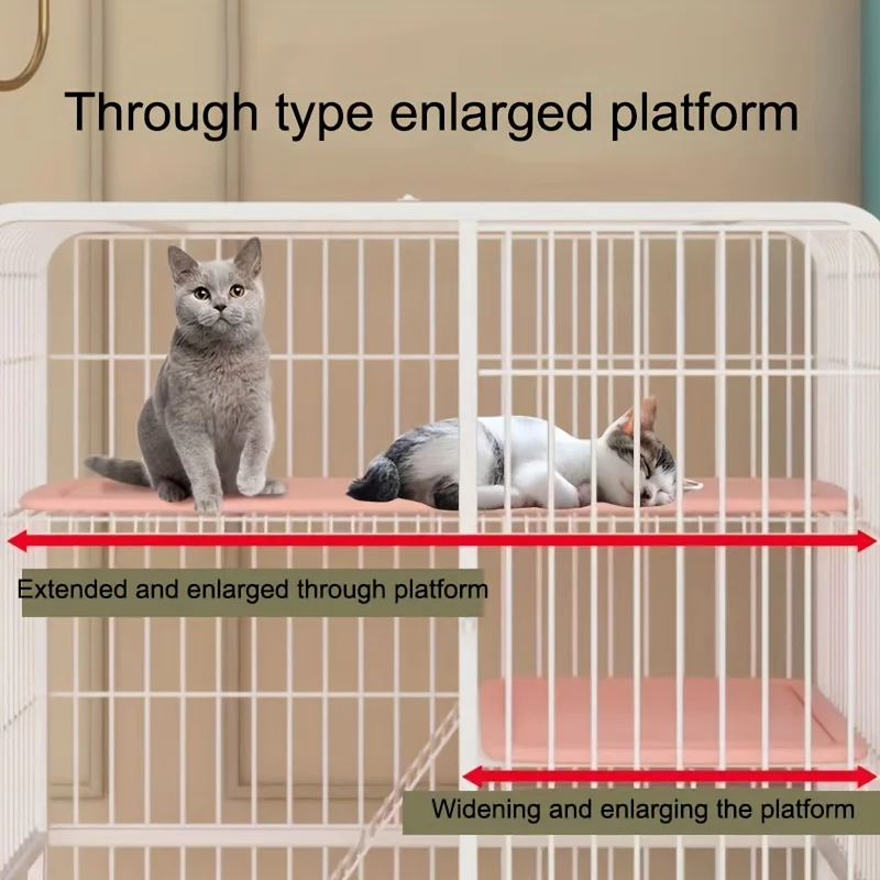 Black Square TubeDog Cage Extra Large Free Space Pet Cat House Indoor Cat Houses For Small And Medium-Sized Cat Households