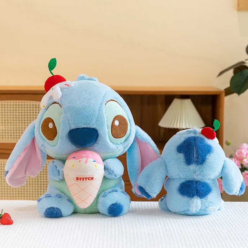 30/45cm Ice Cream Stitch Soft Cute Plush Toy Doll Grab Machine Soothing Plushies Stuffed Pillow Doll Birthday Gifts