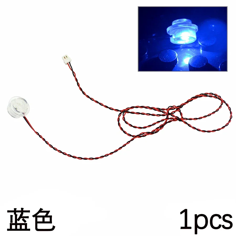 MOC Round LED Flash Light Building Block Pin Stripline Lamp Toy