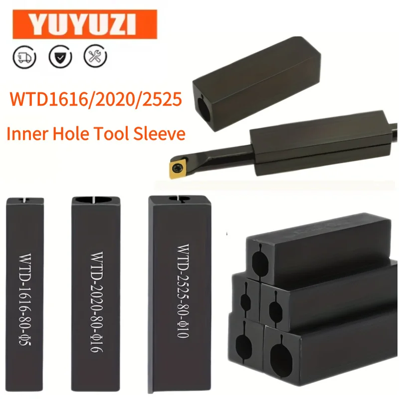 WTD1212/1616/2020 Lathe Sleeve Seismic Tool Holder Small Diameter Cutting Bracket  Holder 16*16mm 20*20mm for 4mm/5mm/6mm/7mm