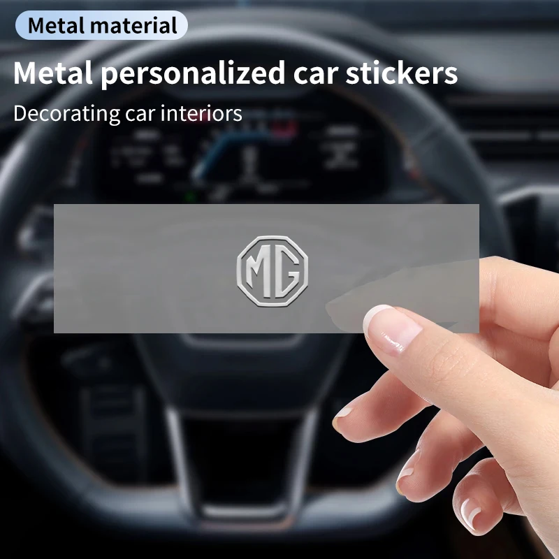 3D Car Logo Stickers Metal Letter Car Stickers Interior Accessories For MG 6 3 5 7 TF ZR ZS HS GS GT Hector RX5 RX8 350 Gundam