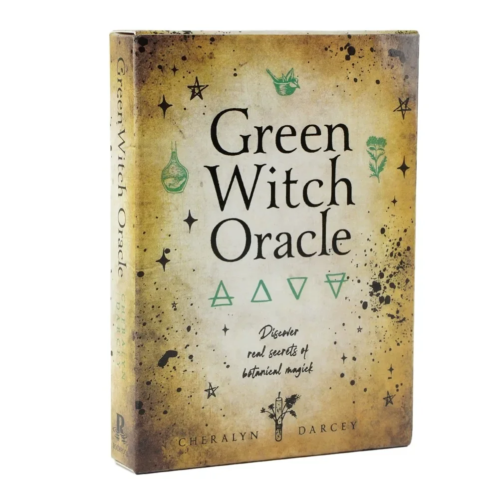 1Pcs Green Witch Oracle Cards Discover Real Secrets of Natural Magic Tarot Board Games For Fate Divination Party Card Deck