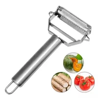 Kitchen Vegetable Peeler Stainless Potato Cutter Double-Head Vegetable Slicer Household Multiple-Function Vegetable Chopper