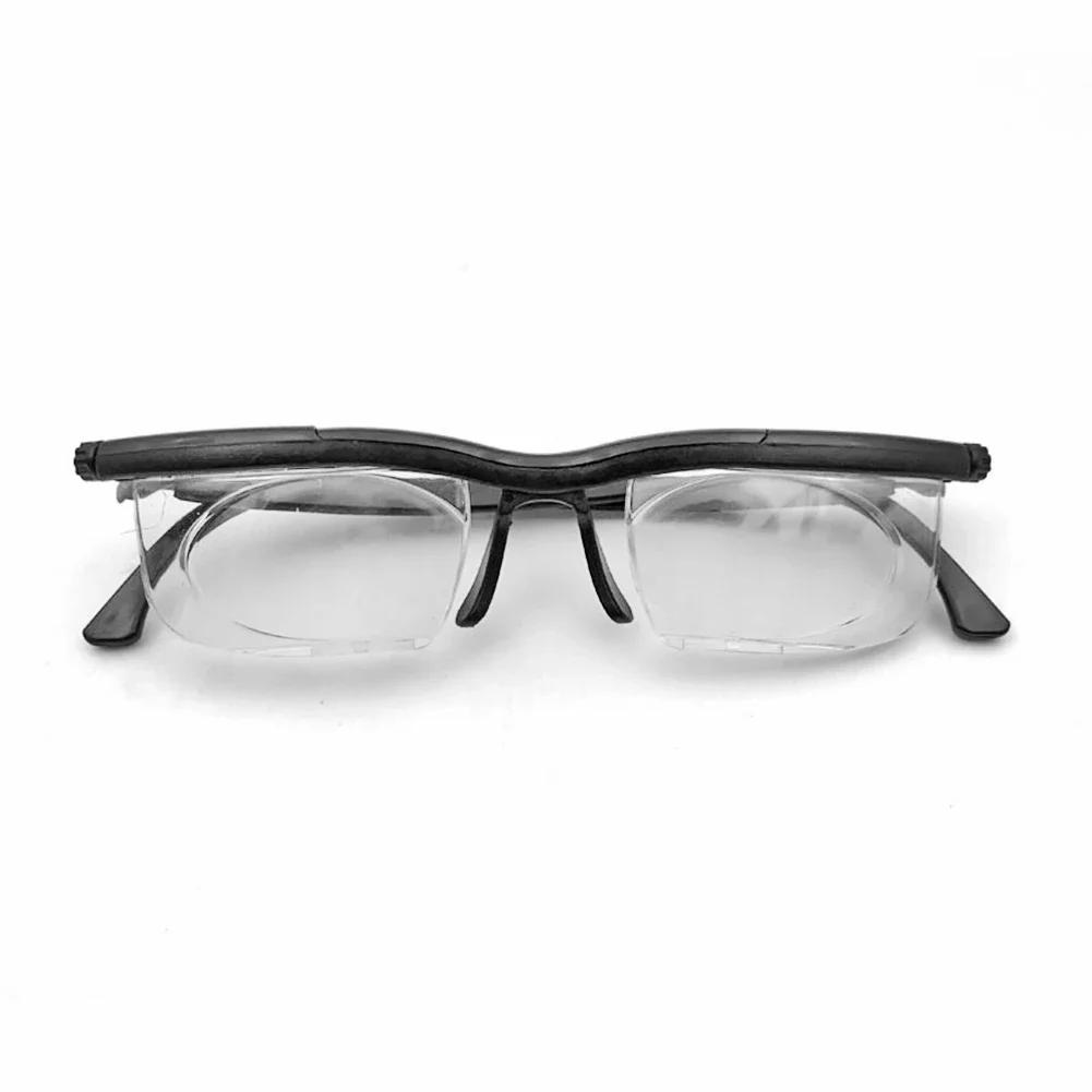 Reading Glasses Magnifiers Dial Adjustable Glasses Variable Focus for Reading Distance Vision Eyeglass Optical Instruments