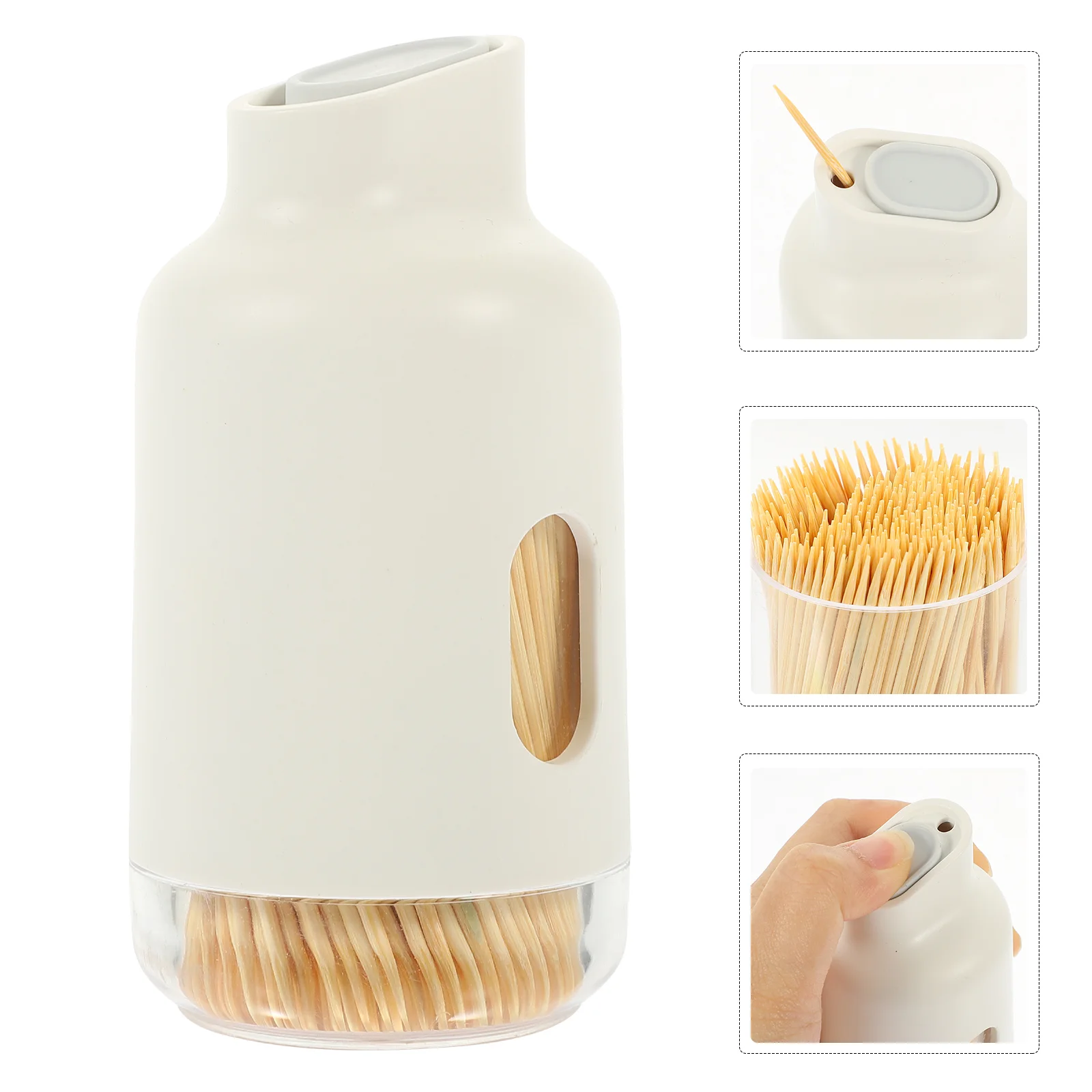 

Wooden Toothpicks Dispenser Daily Desktop Travel Accessories Home Convenient Container Delicate Accessory Tabletop Thicken