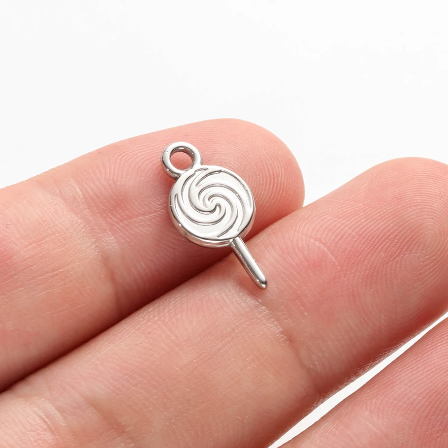 6 Stück/Set Niedliche Anhänger Kuchen Mädchen Kleid Edelstahl Charms für Schmuckherstellung Armband Halskette Schlüsselanhänger DIY Handgemachtes Material – Detail 20