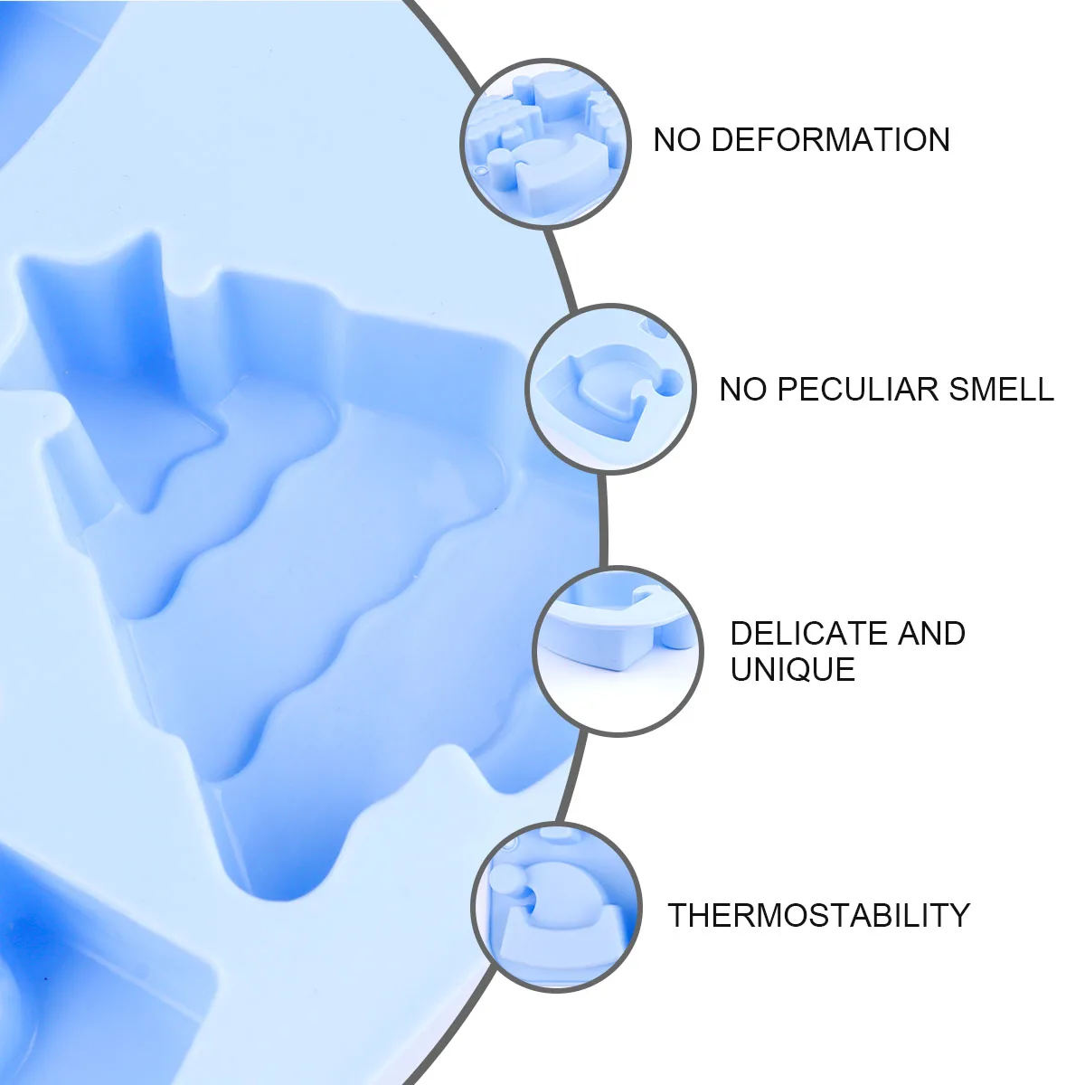 

Baking Mold Accessories DIY Christmas Cookie Tree Cakes The Bell Fondant Silica Gel Silicone Moulds Tool