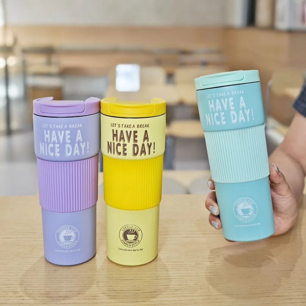 

600ML Thermos Coffee Mug 316 Stainless Steel Vacuum Flask Leak-proof Travel Thermo Cup for Tea Coffee Portable Thermos Bottle