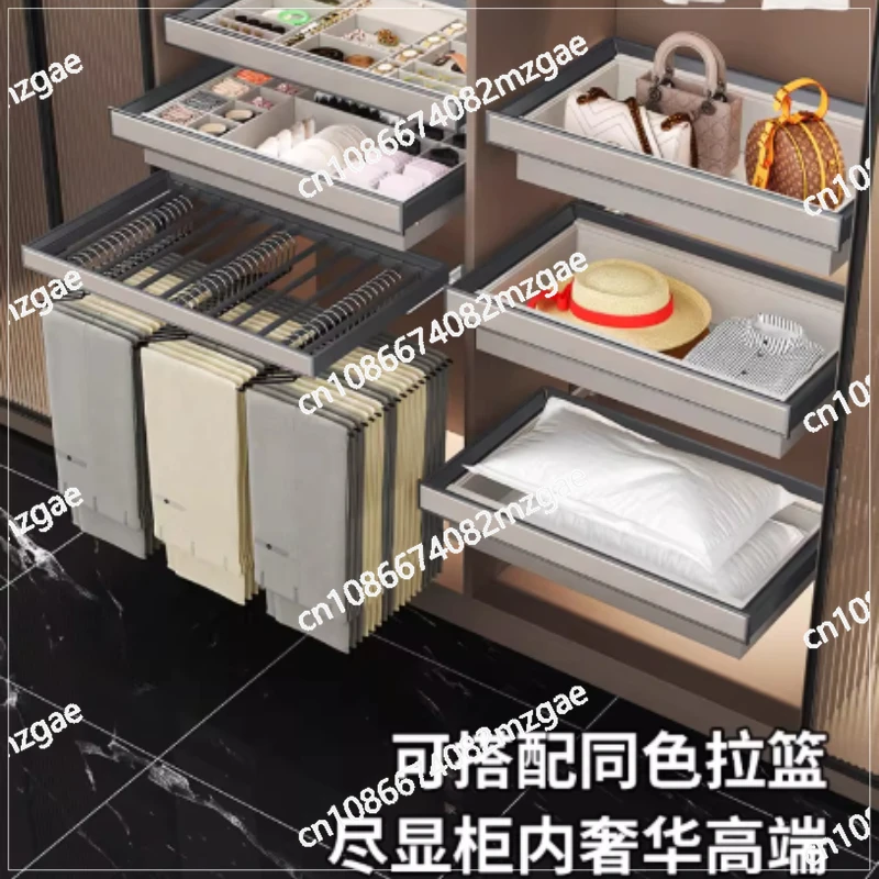 

Домашняя встроенная телескопическая многофункциональная выдвижная вешалка для брюк, подвесная полка для хранения брюк