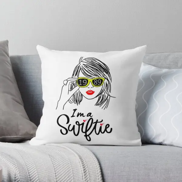 I Am A Swiftie  Printing Throw Pillow Cover Bedroom Case Comfort Bed Car Wedding Office Waist Soft Pillows not include One Side