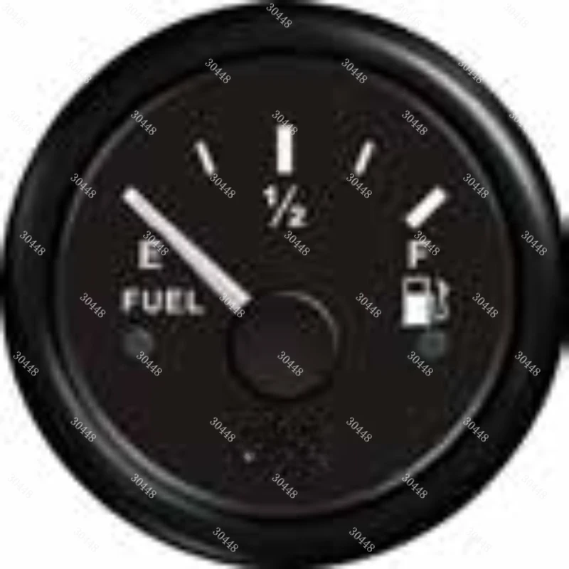 KUS Marine Fuel Gauge Yacht, Speedboat, RV Level Meter Stainless Steel Frame Oil Gauge KY10005