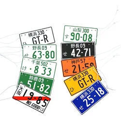 JDM Car Air Freshener Perfume Rearview Mirror Pendant Ornament Hanging Modification License Plates Car Accessories