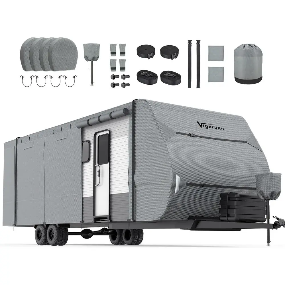 

Модернизированный 7-слойный ветрозащитный туристический прицеп Top Camper для автофургона объемом 27–30 футов, игрушечная скакалка с крышкой для языка, E